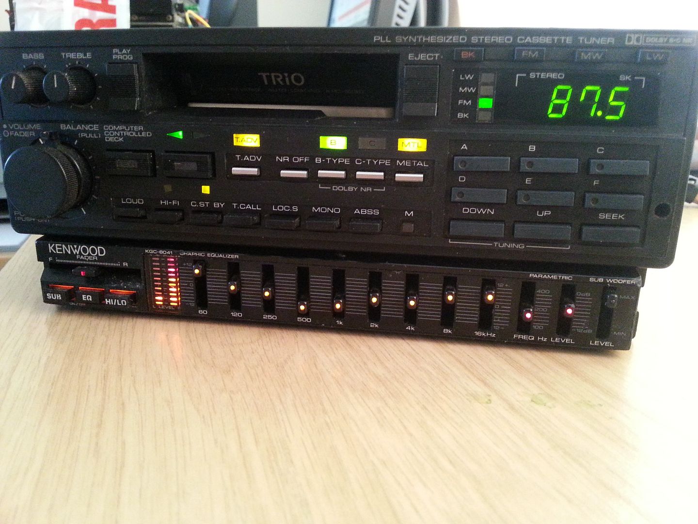 Vintage Kenwood KGC 6041 Parametic Car Graphic Equalizer Sub KAC KRC 1021 1023 eBay